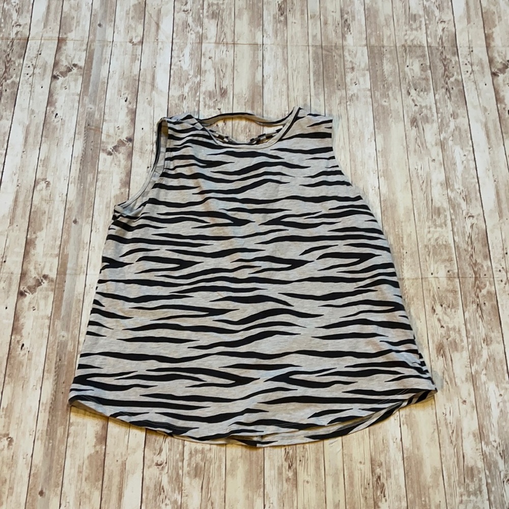 Maurices zebra print tank top size 0x plus